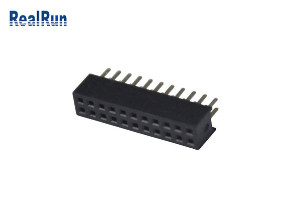 PA6T PBT доска 180 градусов для восхождения на борт соединителя 2X11P заголовка строки гнездового разъема двойного