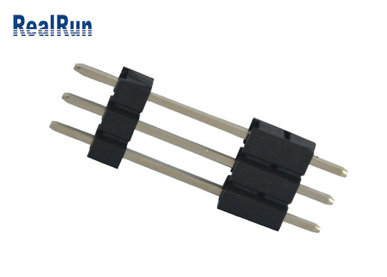 Pin 3A заголовка 3 Pin PCB PA6T латунный соединитель заголовка строки 180 градусов прямой одиночный