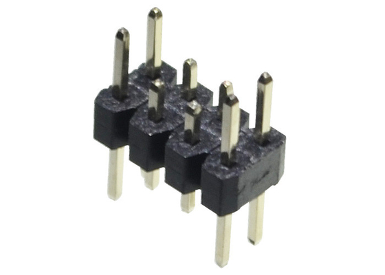 Строка двойника 2,0 краткости Pin заголовка 2*4P Pin прямой длинной Mm черноты Pin мужской