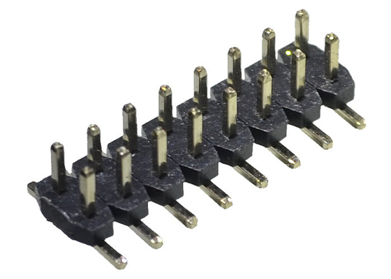 Тип SMT SMD 2,0 тангажа Mm черноты заголовка 2*8P PA6T PA9T PBT полудил для PCB