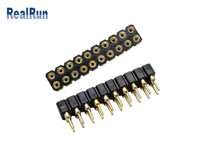 Соединитель гнезда строки Pin женского заголовка 20 Pin ПОГРУЖЕНИЯ PBT 2.54mm двойной
