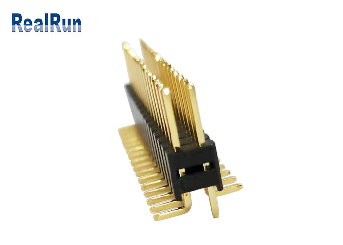 Строка H5.0 вертикальное SMT соединителя LCP PBT заголовка Pin PA6T GF двойная для СИД LCM