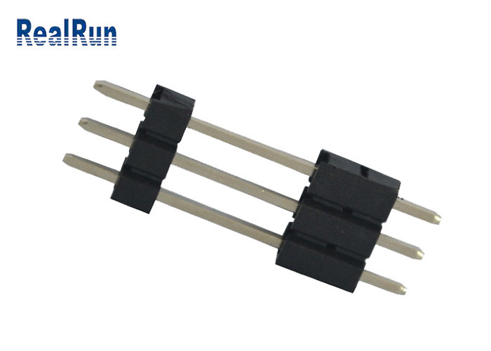 Pin 3A заголовка 3 Pin PCB PA6T латунный соединитель заголовка строки 180 градусов прямой одиночный