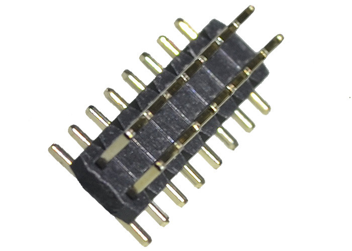 Тип SMT SMD 2,0 тангажа Mm черноты заголовка 2*8P PA6T PA9T PBT полудил для PCB